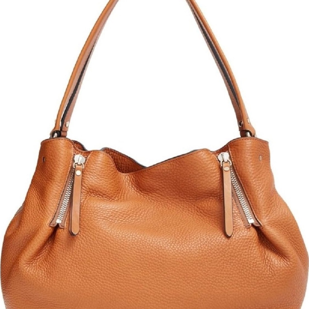 Burberry Brit MAIDSTONE Leather and Canvas Tote in Saddle Brown